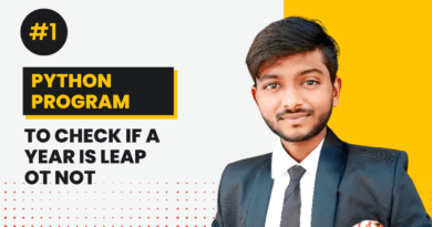 Write a Python Program to Check if a year is Leap or Not By CodeWithShani