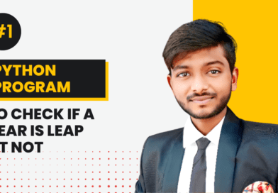 Write a Python Program to Check if a year is Leap or Not By CodeWithShani